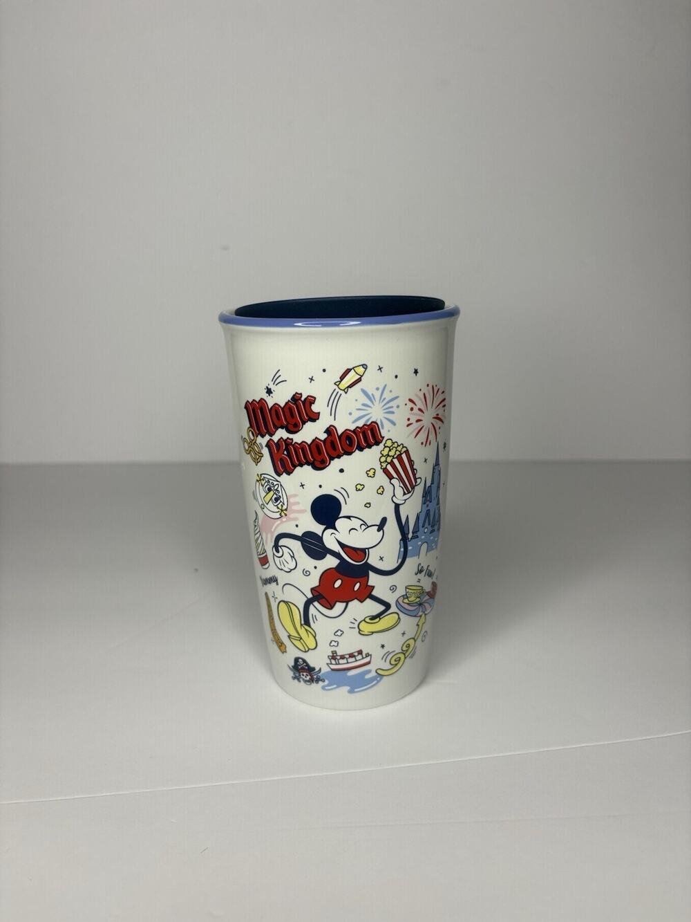 Disney Parks x Starbucks Magic Kingdom Mickey Mouse Ceramic Travel Tumbler